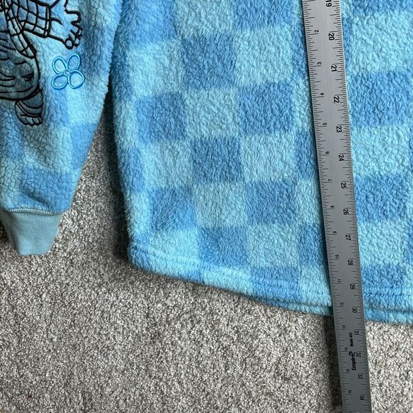 Disney Spirit Jersey Adult Small‎ Blue Pixar Sulley Lotso Fuzzy Fluffy Fleece - Picture 6 of 12